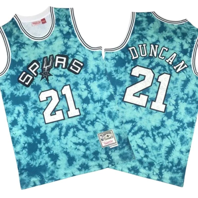 Tim Duncan 21 San Antonio Spurs Galaxy Swingman 1998-99 Jersey