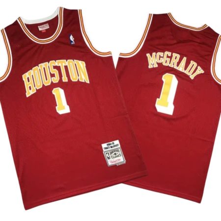 Tracy Mcgrady 1 Houston Rockets Red M&N Retro 2004-05 Jersey