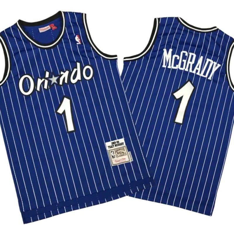 Tracy Mcgrady 1 Orlando Magic Throwback M&N Royal Blue Jersey