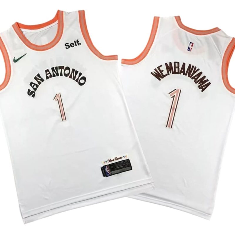 Victor Wembanyama San Antonio Spurs White 2023-24 City Edition Swingman Jersey