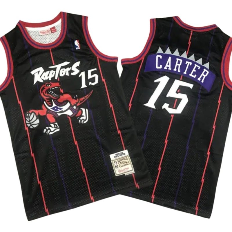 Vince Carter #15 Toronto Raptors Reload Hardwood Classics Black Stitched Jersey