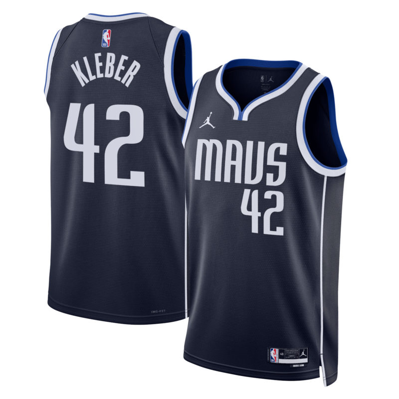 Maximillian Kleber Dallas Mavericks Statement Edition Swingman Stitched Jersey - Navy - Unisex