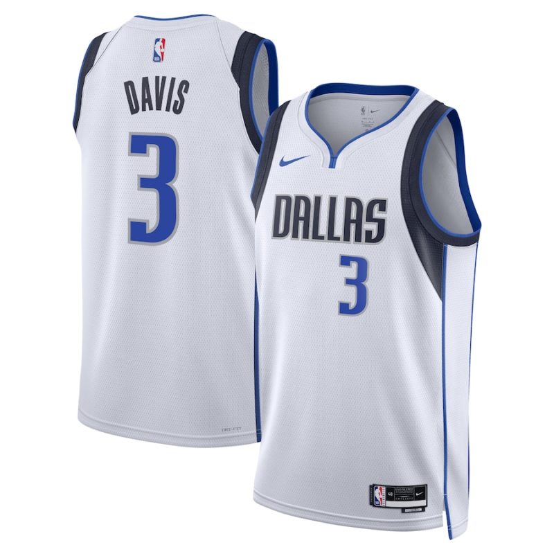 Anthony Davis Swingman Stitched Jersey- Association Edition - White - Unisex