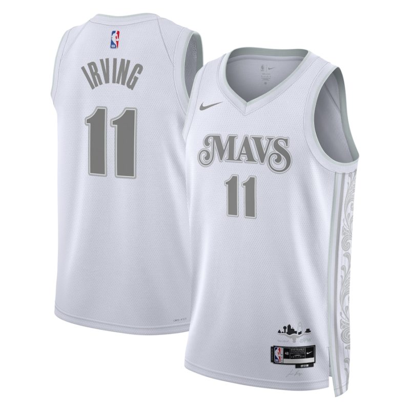 Kyrie Irving Dallas Mavericks City Edition Swingman Stitched Jersey 2024 - White - Unisex