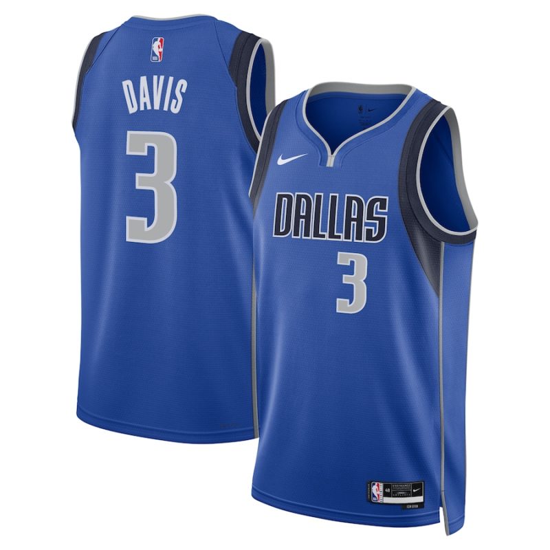 Anthony Davis Swingman Stitched Jersey- Icon Edition - Blue - Unisex