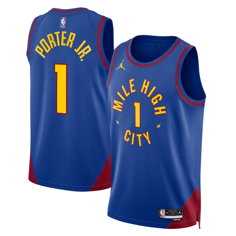 Michael Porter Jr. Denver Nuggets Statement Edition Swingman Stitched Jersey - Blue - Unisex