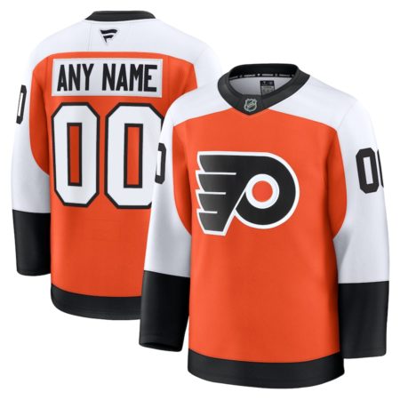Philadelphia Flyers Orange Home Custom Stitched Jersey