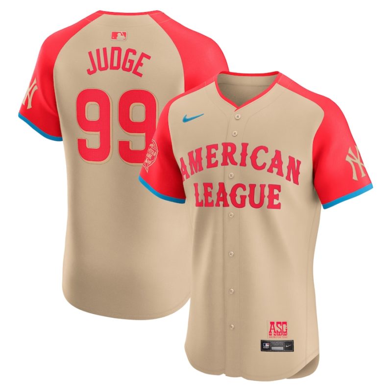 American League Aaron Judge Cream 2024 All-Star Game Stitched Jersey