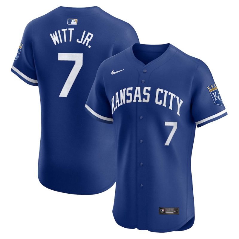 Kansas City Royals Bobby Witt Jr. Royal Alternate Stitched Jersey