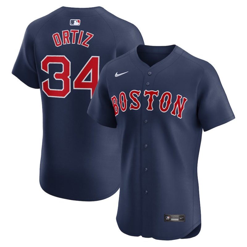 Boston Red Sox David Ortiz Navy Alternate Stitched Jersey