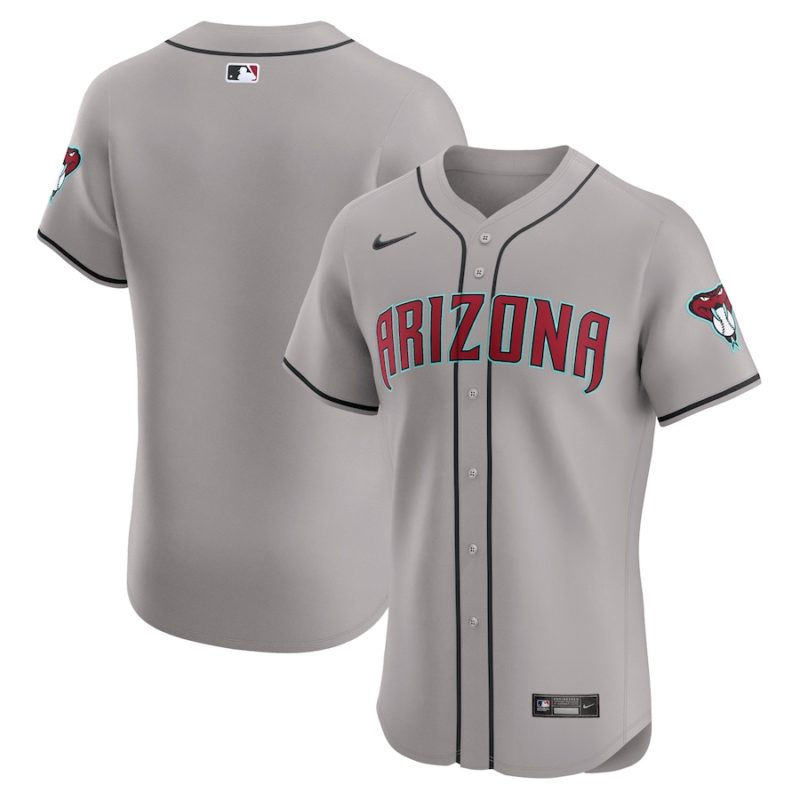 Arizona Diamondbacks Gray Vapor Premier Patch Stitched Jersey