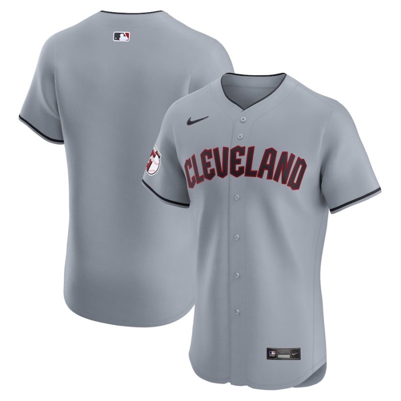 Cleveland Guardians Gray Alternate Vapor Premier Patch Stitched Jersey