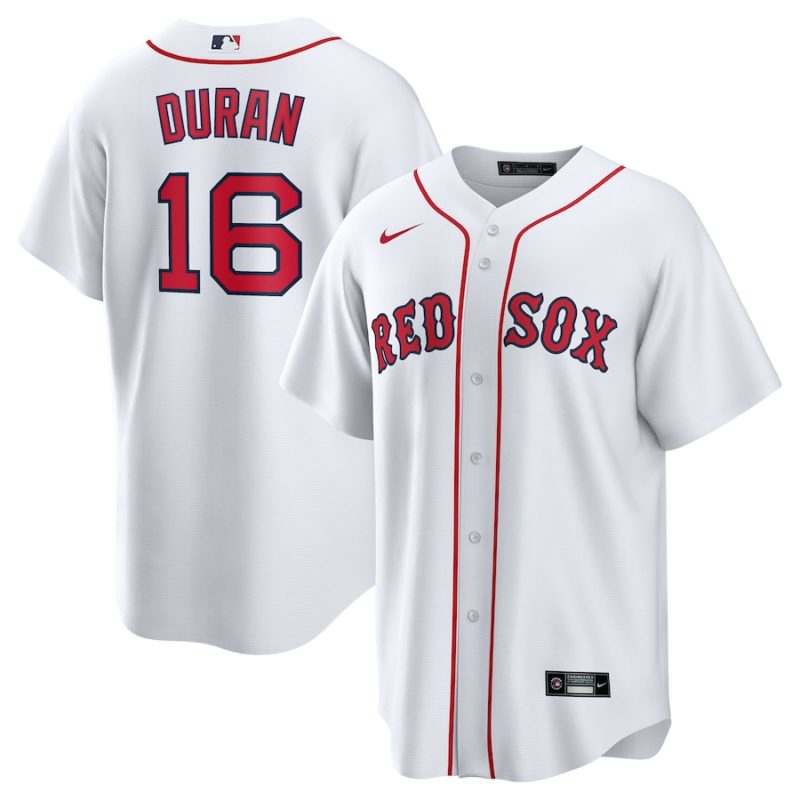 Boston Red Sox Jarren Duran White Home Replica Stitched Jersey