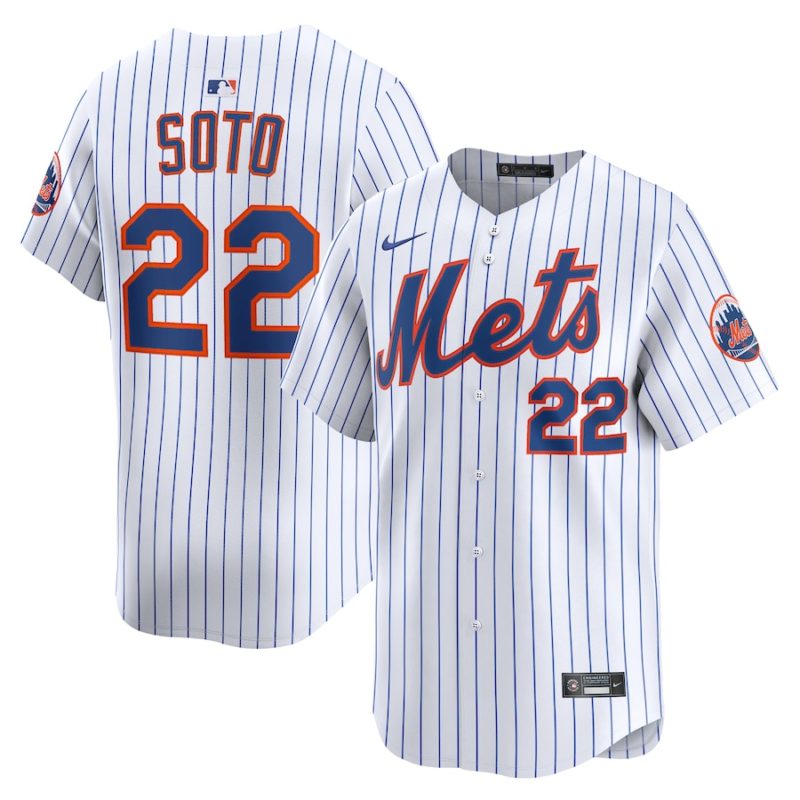 New York Mets White Home Limited Stitched Jersey