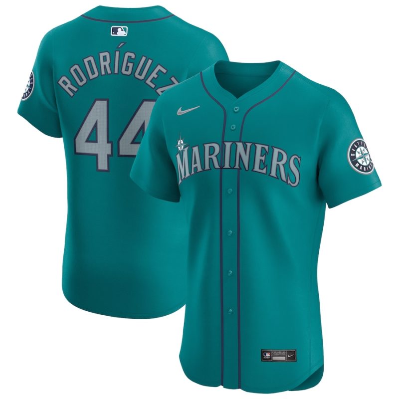 Seattle Mariners Julio Rodríguez Aqua Alternate Stitched Jersey