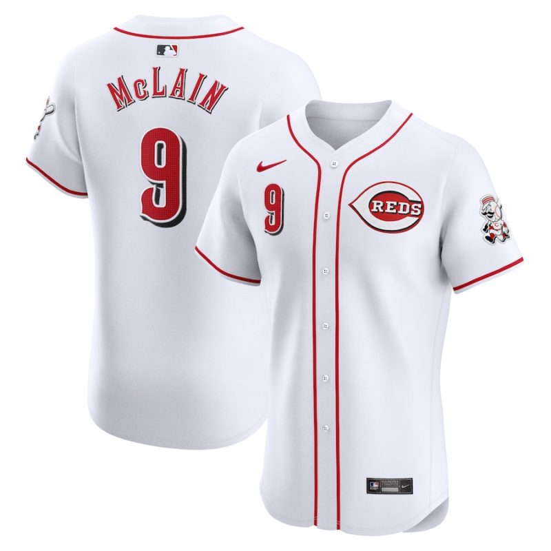 Cincinnati Reds Matt McLain White Home Stitched Jersey