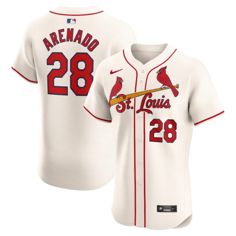 St. Louis Cardinals Nolan Arenado Cream Alternate Stitched Jersey