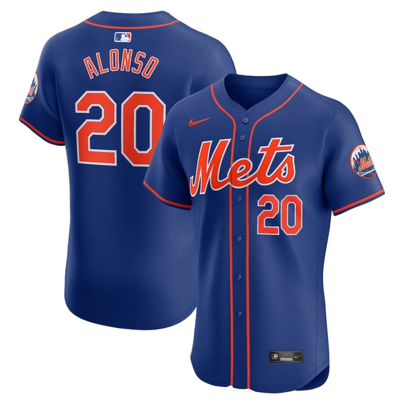 New York Mets Pete Alonso Royal 2nd Alternate Stitched Jersey