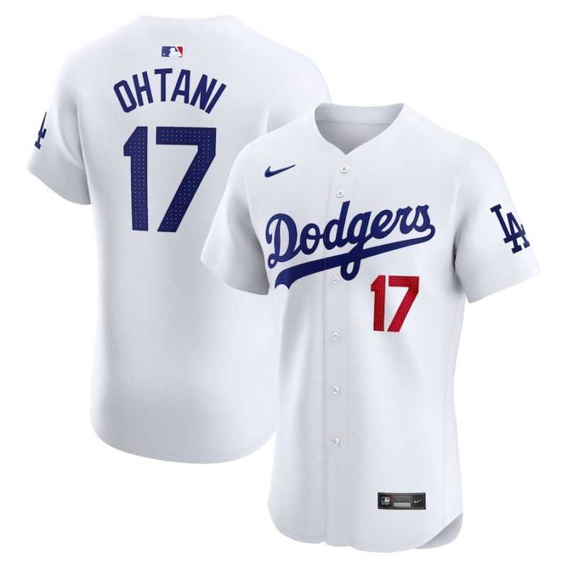 Los Angeles Dodgers Shohei Ohtani White Home Vapor Premier Stitched Jersey