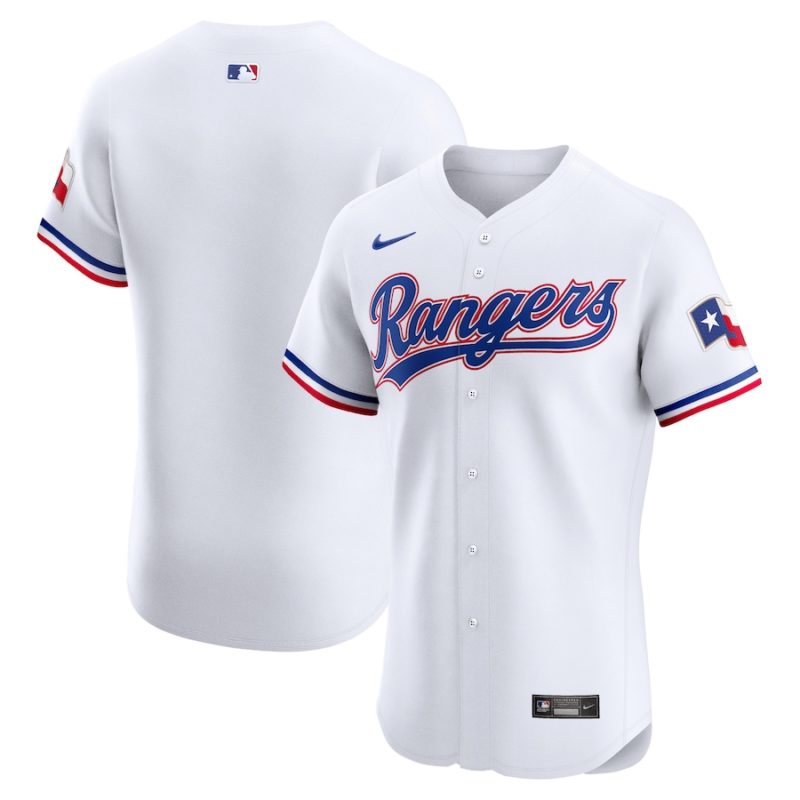 Texas Rangers White Home Stitched Jersey