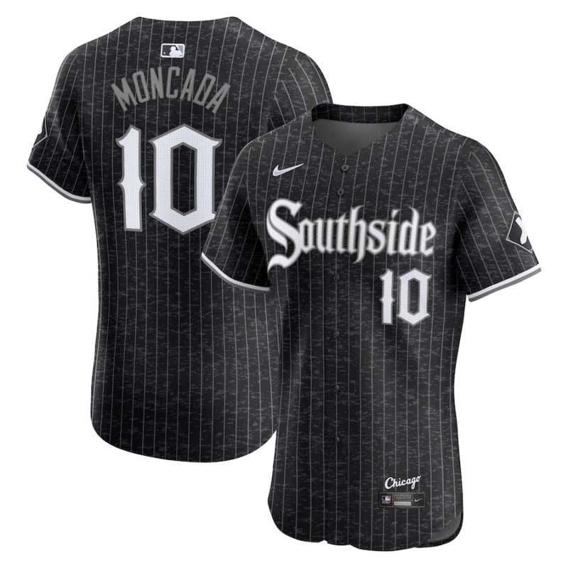 Chicago White Sox Yoan Moncada Black City Connect Stitched Jersey