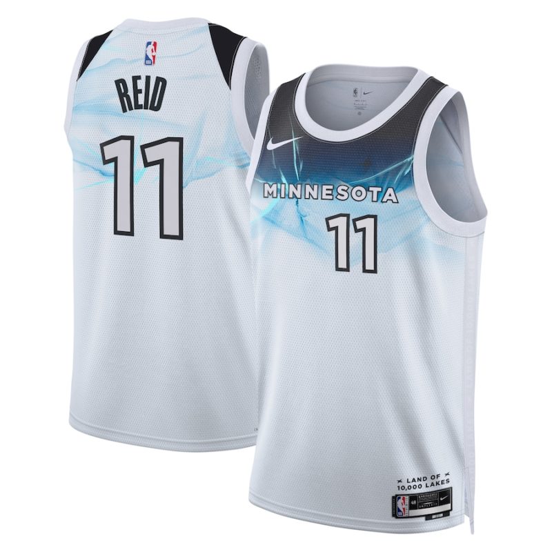 Naz Reid Minnesota Timberwolves City Edition Swingman Stitched Jersey 2024 - White - Unisex