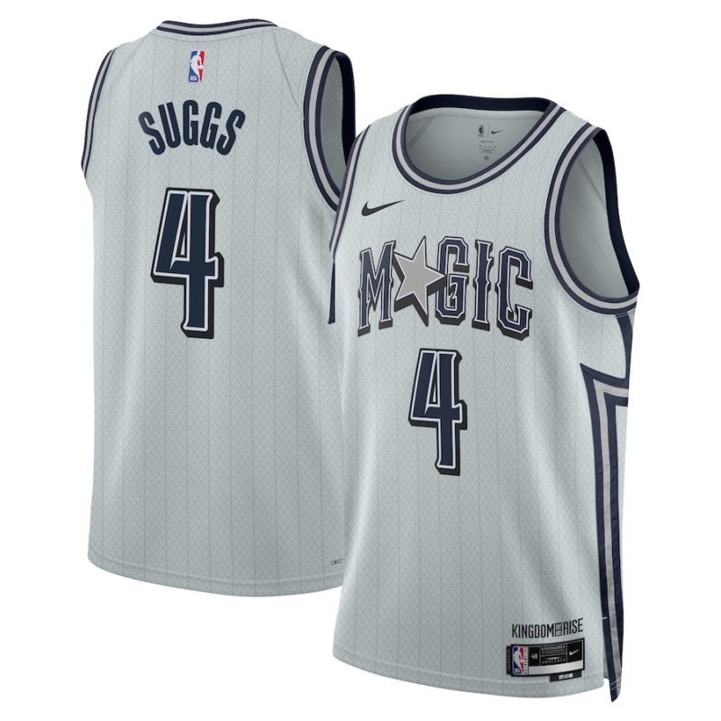 Jalen Suggs Orlando Magic City Edition Swingman Stitched Jersey 2024 - Silver - Unisex