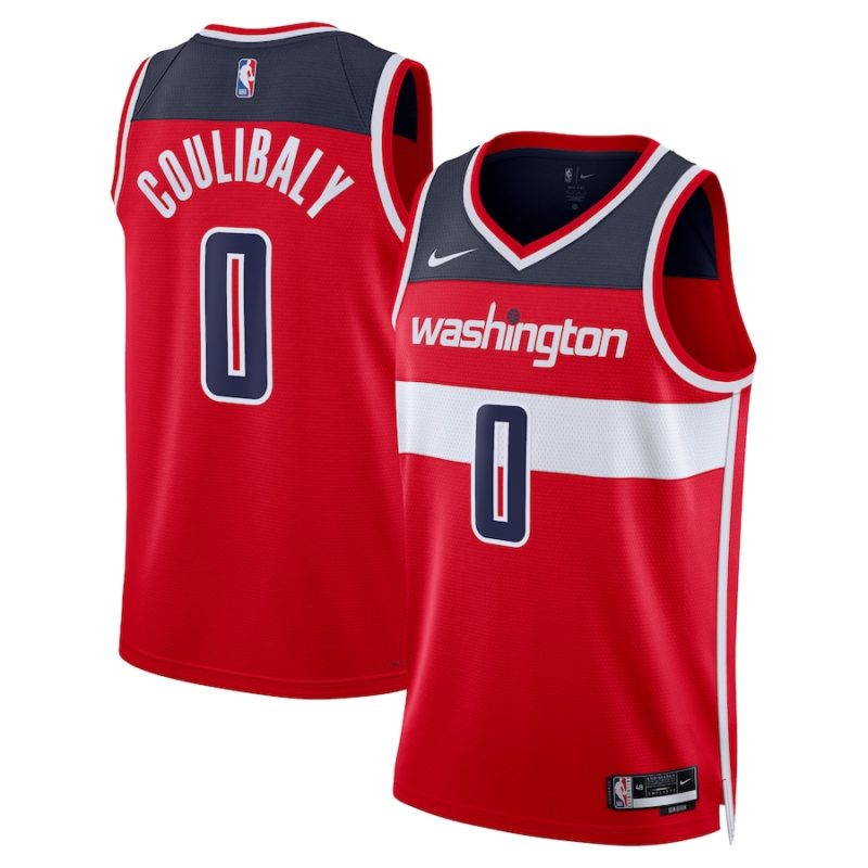 Bilal Coulibaly Washington Wizards Icon Edition Swingman Stitched Jersey - Red - Unisex