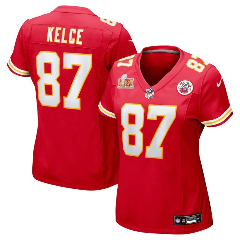 womens-nike-travis-kelce-red-kansas-city-chiefs-super-bowl-lix-game-jersey