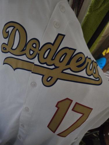 LA Dodgers Shohei Ohtani White 2025 Gold Jersey Stitched photo review