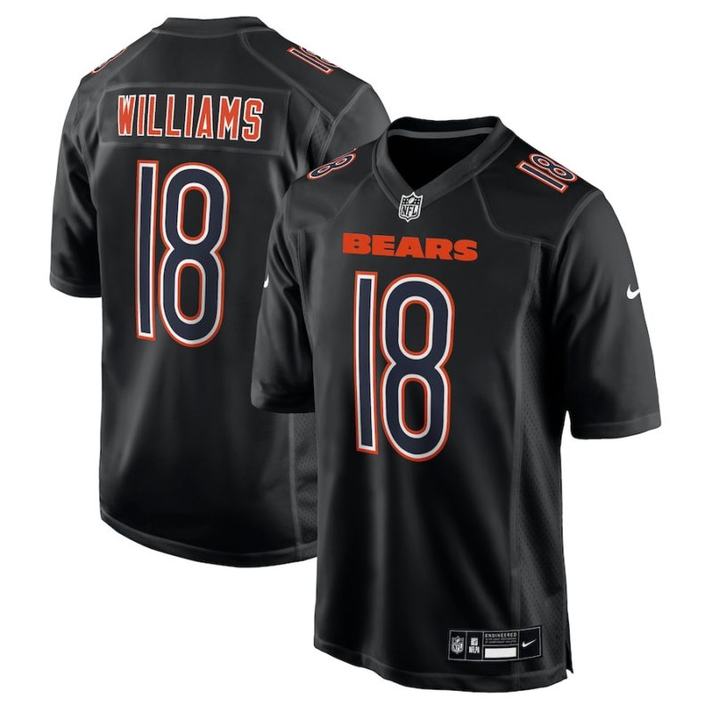 Chicago Bears Caleb Williams Black Fashion Jersey