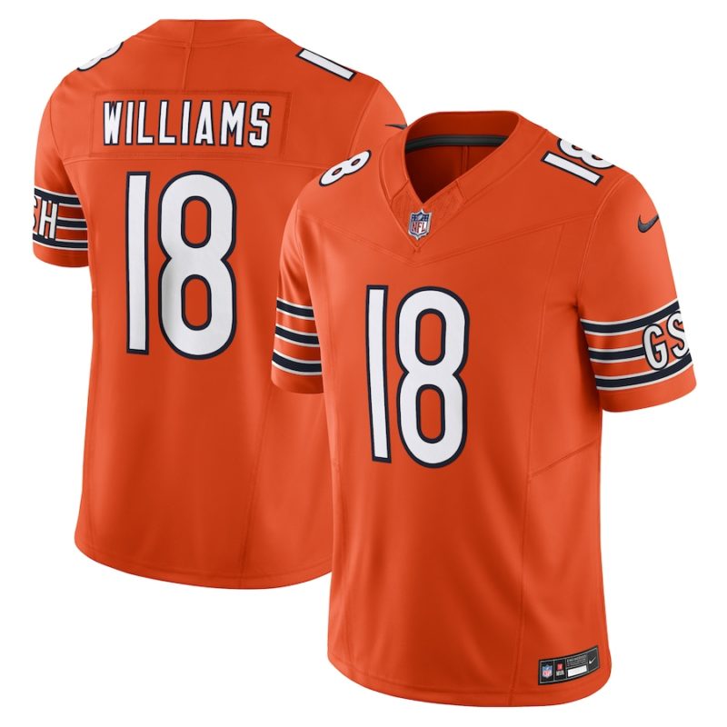Chicago Bears Caleb Williams Orange Jersey