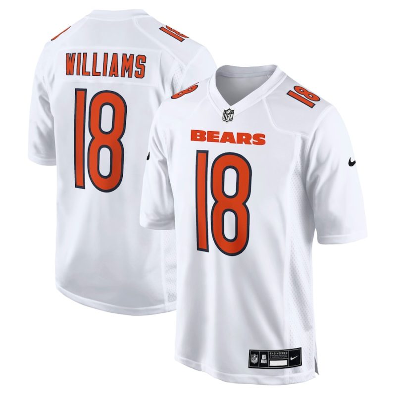 Chicago Bears Caleb Williams White Fashion Jersey