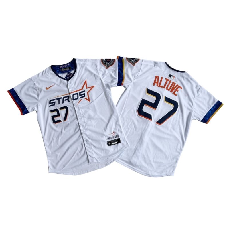Houston Astros Jose Altuve White 2025 City Connect Jersey Stitched