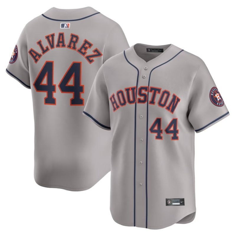 Houston Astros Yordan Alvarez Gray Jersey