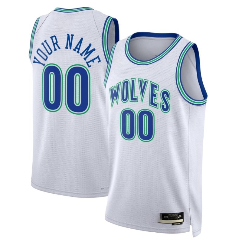 Minnesota Timberwolves Custom Classic Edition Jersey White