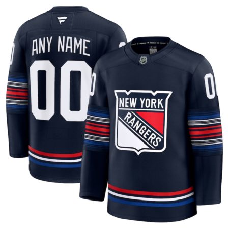 New York Rangers Fanatics Navy Alternate Premium Custom Jersey