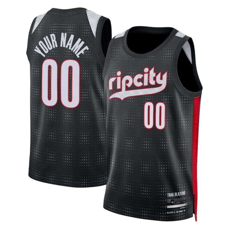 Portland Trail Blazers 2024 Custom City Edition Jersey Black