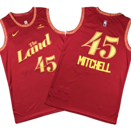 Donovan Mitchell Cleveland Cavaliers Jersey - City Edition - Wine