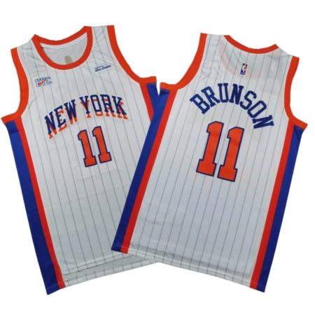 Jalen Brunson New York Knicks 2024-25 Jersey City Edition - White