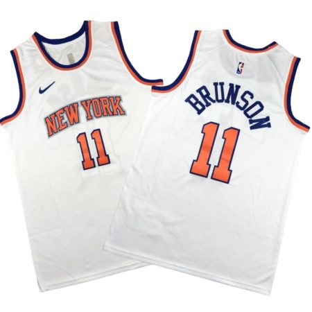 Jalen Brunson New York Knicks Jersey Association Edition - White