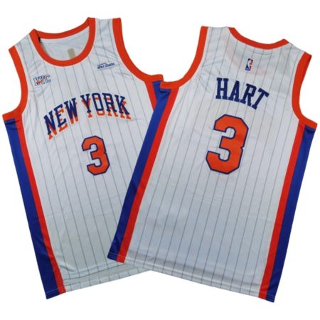 Josh Hart New York Knicks 2024-25 Jersey City Edition - White