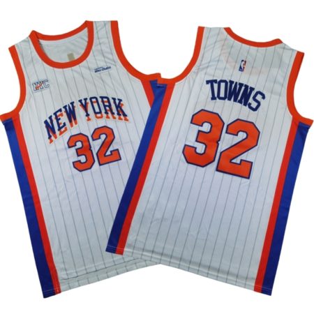 Karl-Anthony Towns New York Knicks 2024-25 Jersey City Edition - White