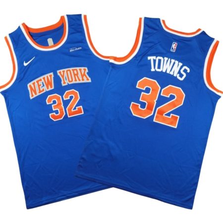 Karl-Anthony Towns New York Knicks Jersey - Blue - Icon Edition