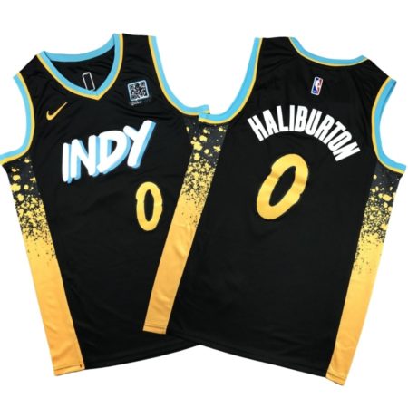 Tyrese Haliburton Indiana Pacers 2024-25 Jersey - City Edition - Black