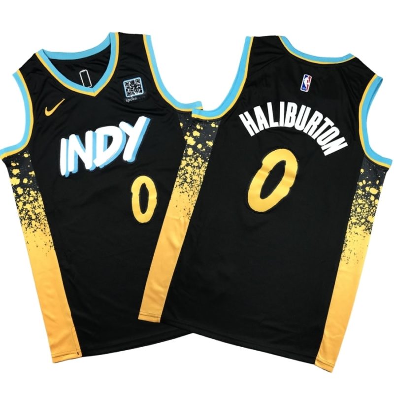 Tyrese Haliburton Indiana Pacers 2024-25 Jersey - City Edition - Black