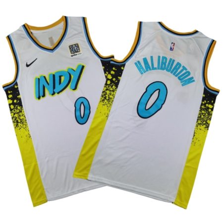 Tyrese Haliburton Indiana Pacers 2024-25 Jersey - City Edition - White