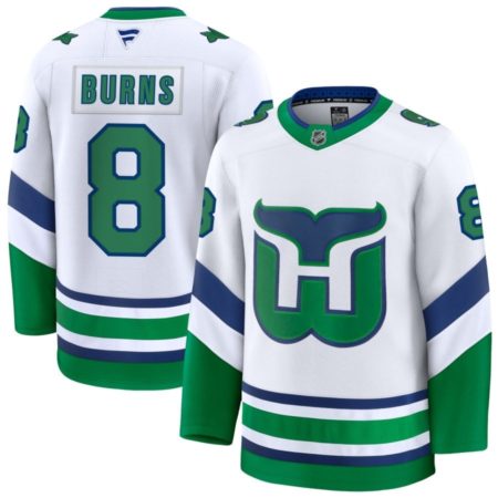 Brent Burns Carolina Hurricanes White Throwback Jersey