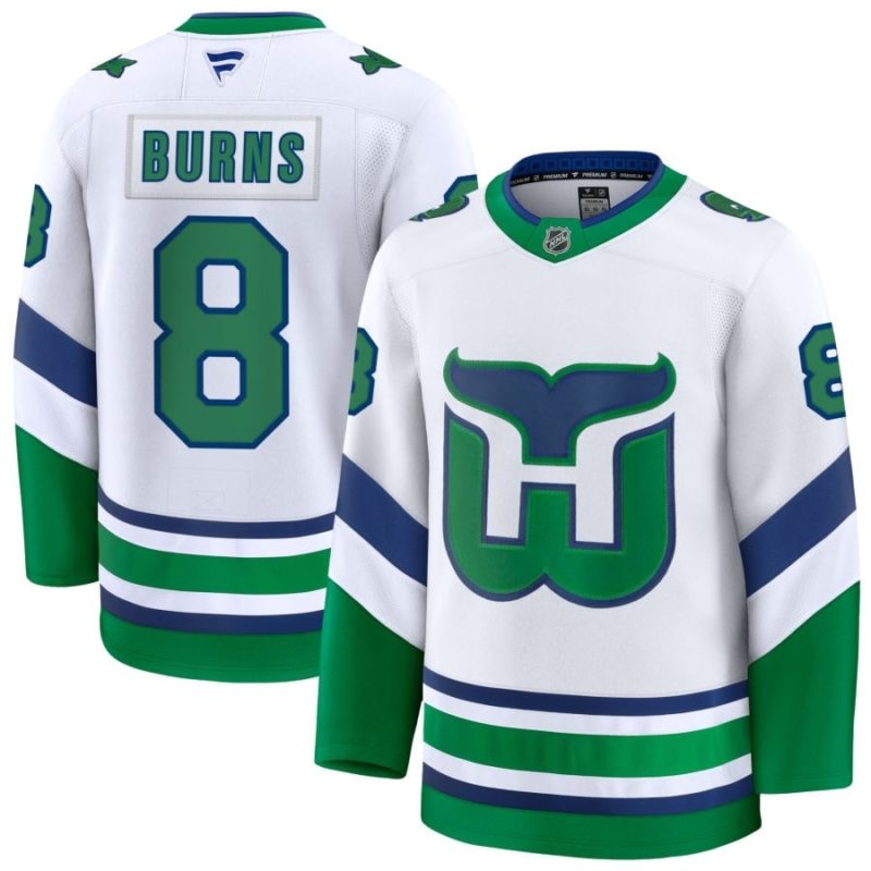 Brent Burns Carolina Hurricanes White Throwback Jersey