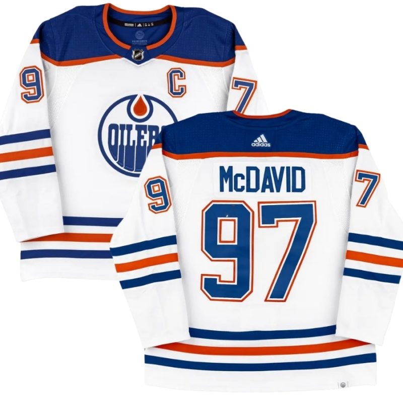 Connor McDavid Edmonton Oilers White Jersey Stitched